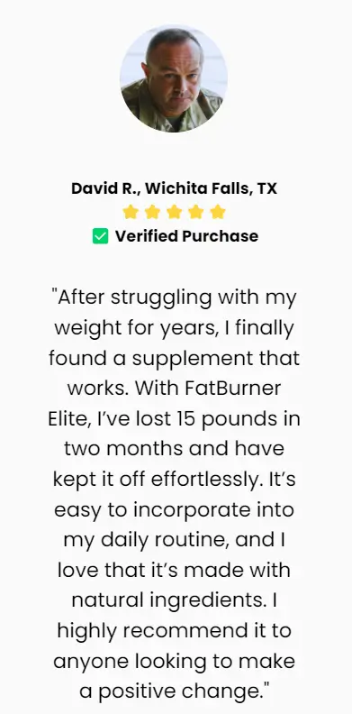 David R.-FatBurner-Elite-Happy-Customer