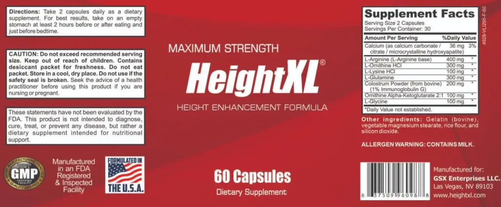 HeightXL-label