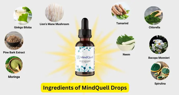 Ingredients of MindQuell Drops