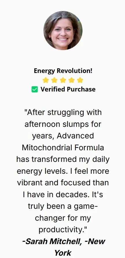 Sarah Mitchell-Advanced Mitochondrial Formula-Customer