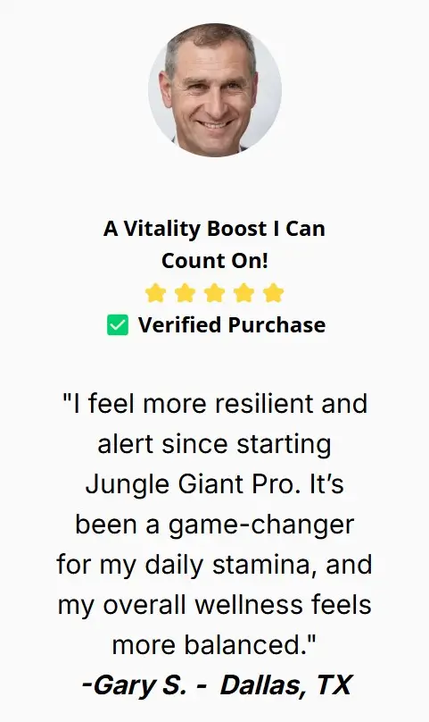 Gary-Jungle Giant Pro-Happy-Customer