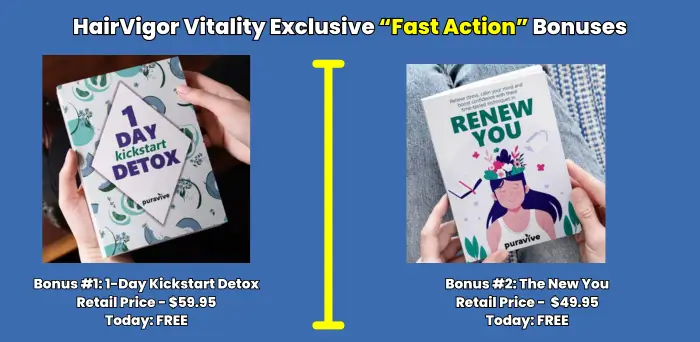 HairVigor Vitality Exclusive “Fast Action” Bonuses