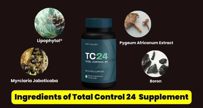 Ingredients of Total Control 24 Supplement