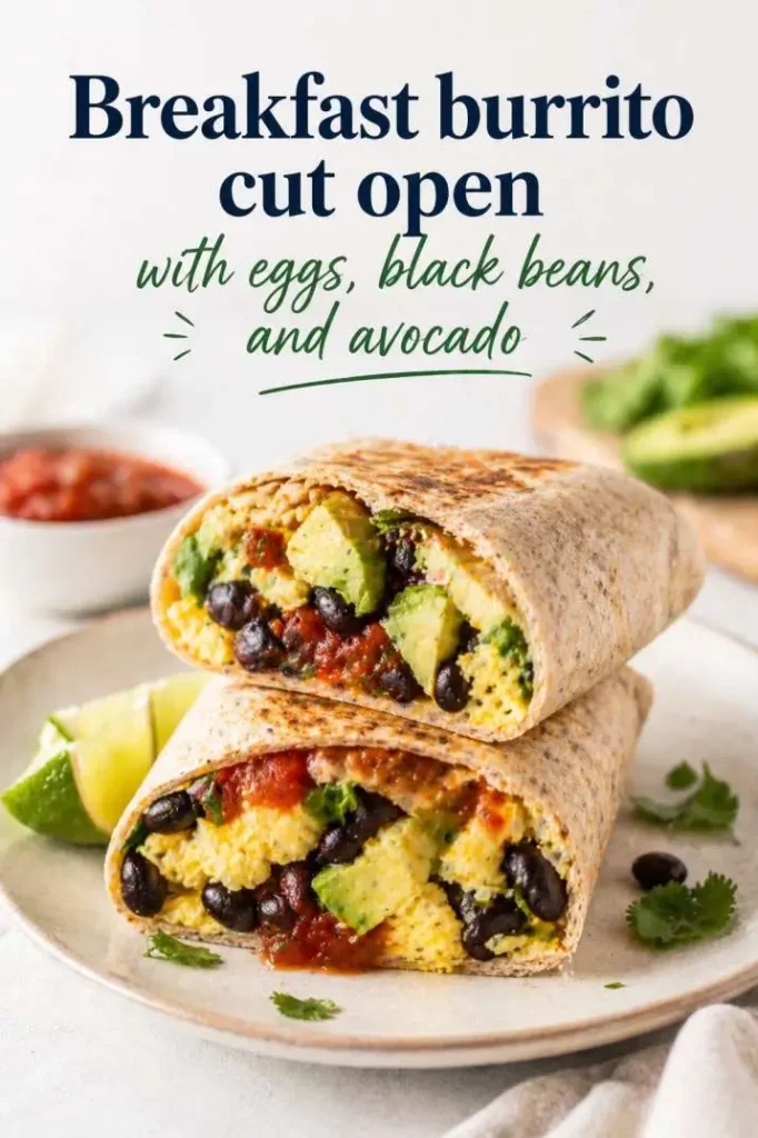 Breakfast-Burrito-With-Eggs-and-Black-Beans