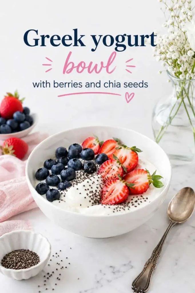 Greek-Yogurt-Bowl-With-Berries-and-Chia-Seeds