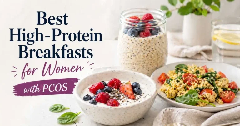 Three-PCOS-friendly-high-protein-breakfasts-on-a-table