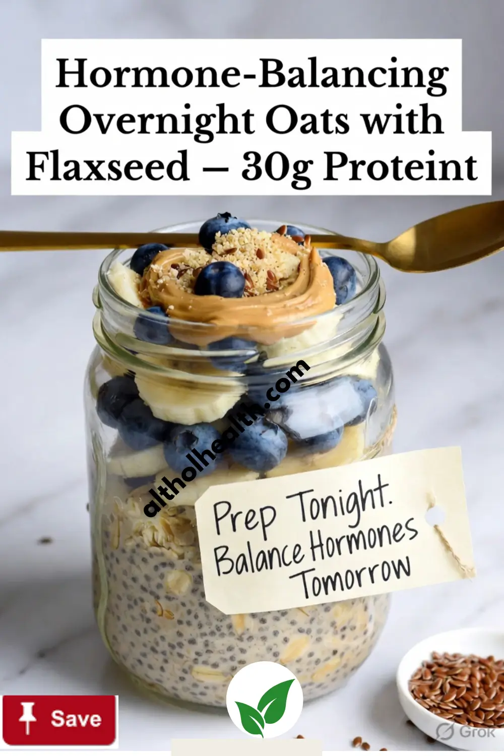 Hormone-Balancing-Overnight-Oats-with-Flaxseed